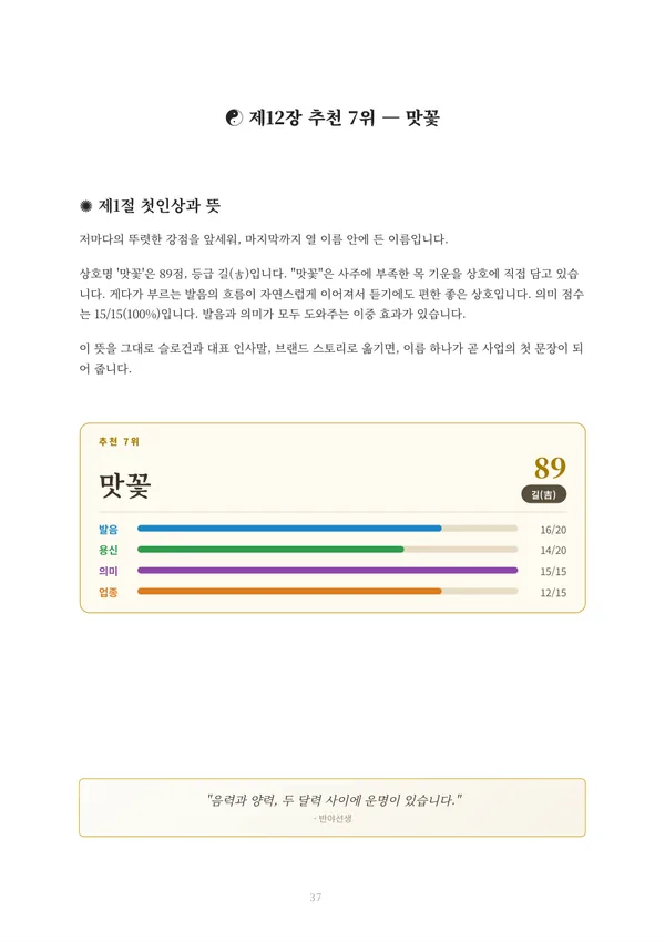 개인·법인 상호작명 풀이책 견본 8