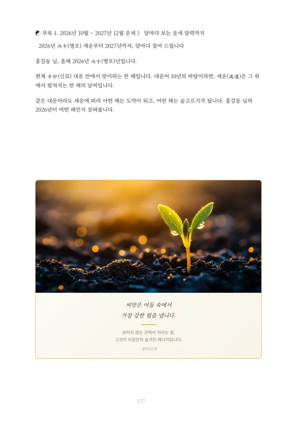 정통사주 총합 풀이책 견본 7